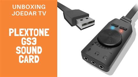 Plextone Gs Headset Adapter Virtual Channel Usb External Sound Card Unboxing Youtube