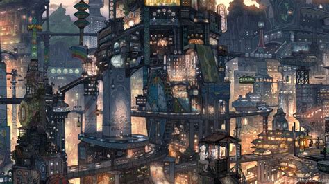Download Wallpapers Anime City 2560 X 1024 Dual Monitor