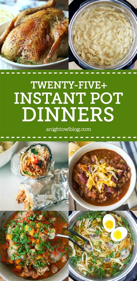 The essential handbook to diabetic instant pot cooking. 25+ Instant Pot Dinner Recipes | A Night Owl Blog