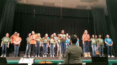 Middle School Band And Choir High School Choir And Take Note Ensemble