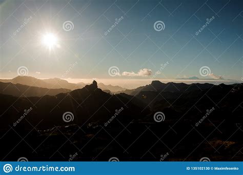 Gran Canaria Spain November 6 2018 Landscape Of Roque Nublo