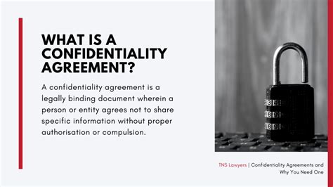 Confidentiality Agreements And Why You Need One Tns Lawyers