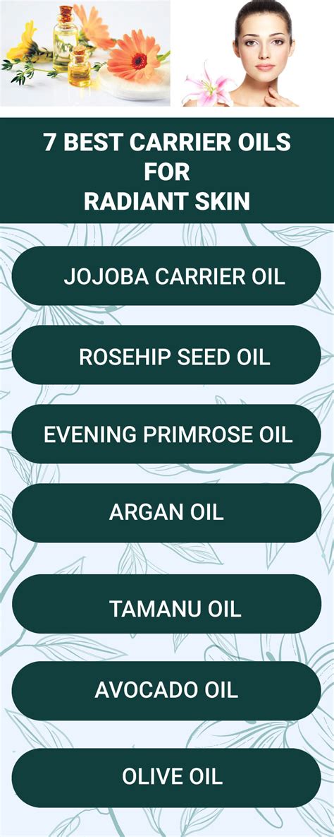 7 Best Carrier Oils For Skin Carrier Oils For Radiant Skin