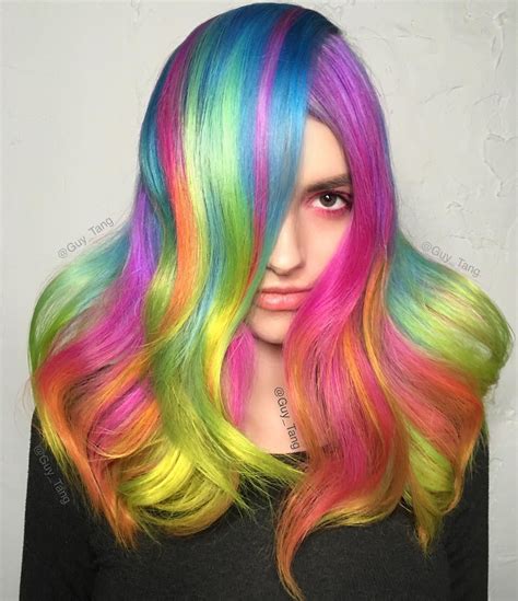 I Love Working On This Model In Russia With Olaplex Unicorn Neon