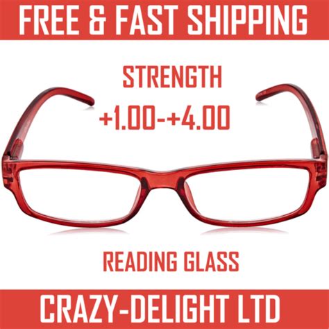 Reading Glasses Mens Womens Lightweight Designer Style Uv Reader Uvr32 Ebay