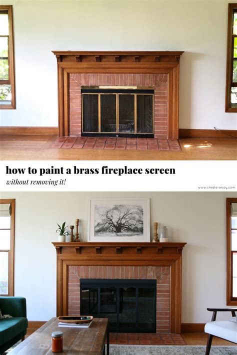 Knowing how to paint a door without removing it is all about knowing how to protect the surrounding areas. How to paint a brass fireplace screen (without removing it ...
