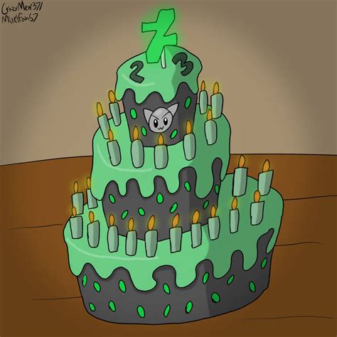 Deviantart 23rd Birthday Cake By Crazymew37 On Deviantart