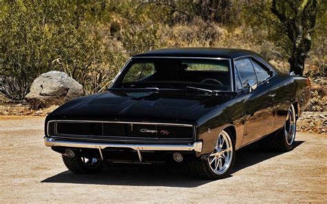 1968 Dodge Charger In Black Old Muscle Cars Mopar Muscle Cars Best
