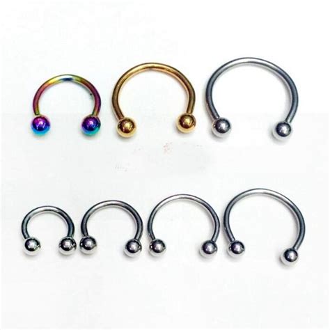 2 Pieces Free Shipping 16g Circular Piercing Nostril Nose Ring 4 Sizes 316l Stainless Steel Body