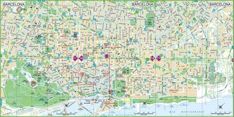 For an interactive map of the city, where you will be able to find an address of barcelona, please click here in order to go to the interactive barcelona map page. Barcelona City Map Printable | Printable Maps