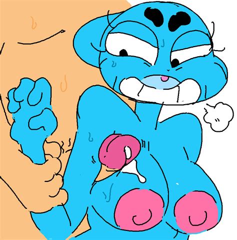 Rule 34 Anthro Armpit Sex Blue Fur Breasts Cartoon Network Cum Cum On Breasts Faceless Male