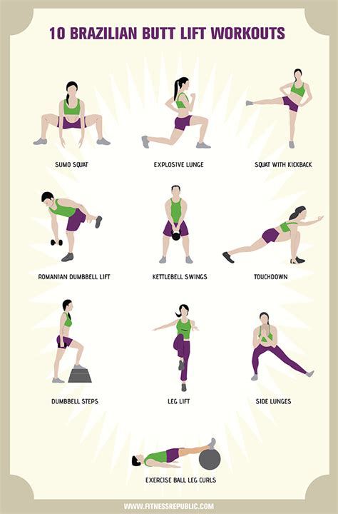 10 Brazilian Butt Lift Workouts Fitness Republic