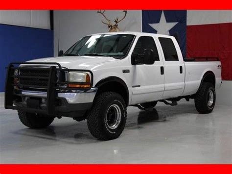 Purchase Used 2001 F 350 73l Diesel 4x4 Srw Crew Leather Lifted Solid