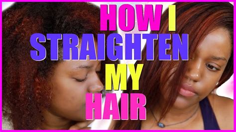 How To Straighten Natural Hair Fast Youtube