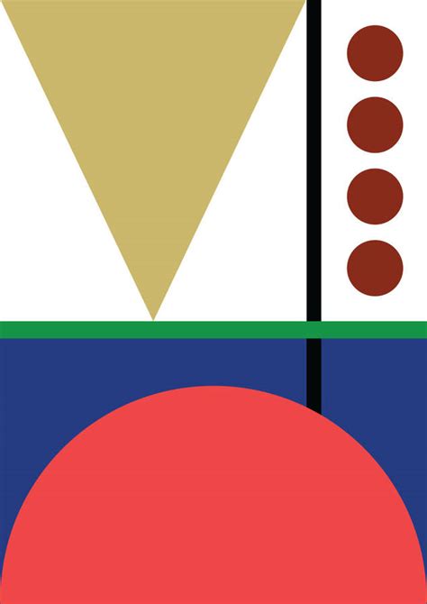 Geometric Minimalist Art Poster D 503 Three By Magik Moments