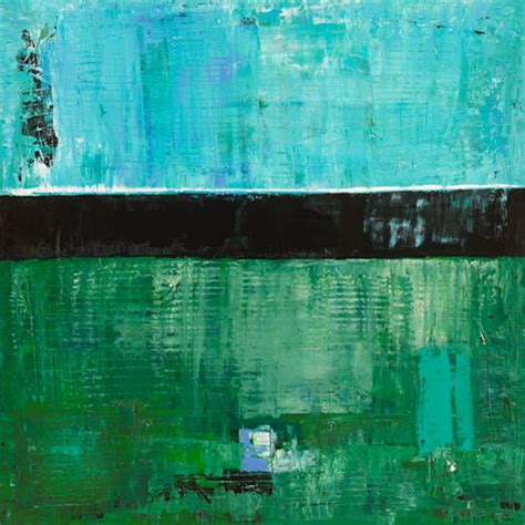 Green Light Blue Art Abstract Print Giclee Sky Blue Sky