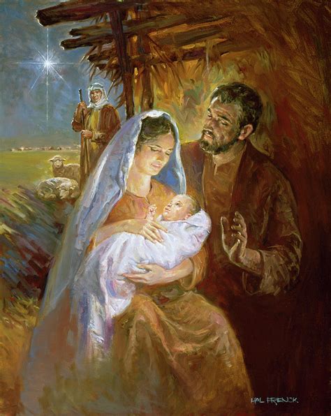 Nativity Painting By Hal Frenck Fine Art America