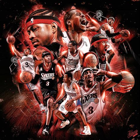 Nba Basketball Art Basketball Legends Basketball Videos Allen