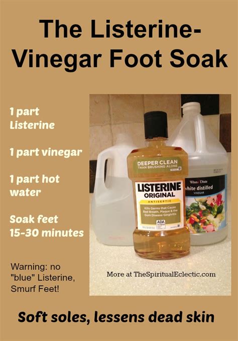 Listerine Vinegar Foot Soak Really Works