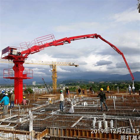 Hgy32 Floor Climbing Concrete Placing Boom Concrete Pump Buy Climbing