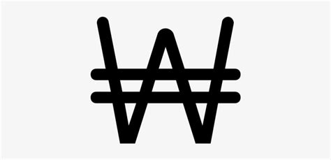 Won Rubber Stamp - South Korea Currency Symbol Png - 600x600 PNG