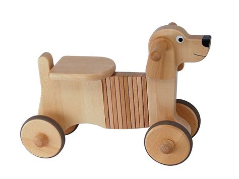 Wooden Rocking And Ride On Dog Toy By Hibba Toys And Flower Garden Leeds