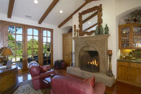 Traditional Living Room With Sophisticated Fireplace Hgtv