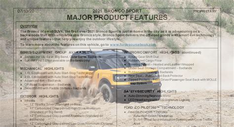 2021 Ford Bronco Order Guide Specs Redesigned Price Specs Interior