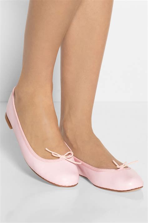 Lyst Repetto The Cendrillon Leather Ballet Flats In Pink