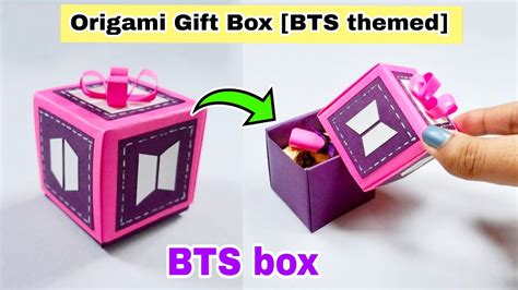 Bts Origami T Box Bts Crafts Bts Diy Bts Army Crafts Bts