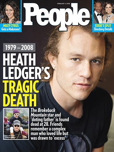 Heath ledger's death was 'totally his fault,' actor's father says. Heath Ledger - Celebrities who died young Photo (28595169) - Fanpop