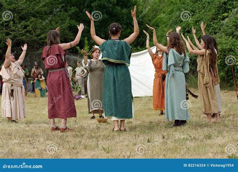 Celtic Rite Editorial Stock Image Image Of Reenactment 82216324