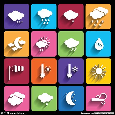 Wie wird das wetter heute? 天气预报图标设计图__网页小图标_标志图标_设计图库_昵图网nipic.com