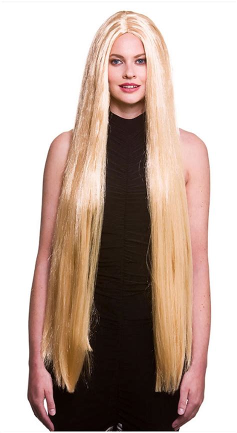 Extra Long Blonde Wig Fairytale Accessories Mega Fancy Dress