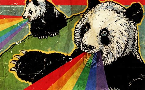 Rainbows Panda Wallpapers Hd Desktop And Mobile Backgrounds
