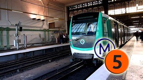 Métro Ligne 5 Direction Bobigny Porte De Pantin Le 150220 Youtube