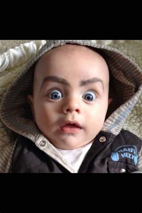 We add funny pictures everyday so visit us and let's have fun together. Babies With Funny Eyebrows - FunCage