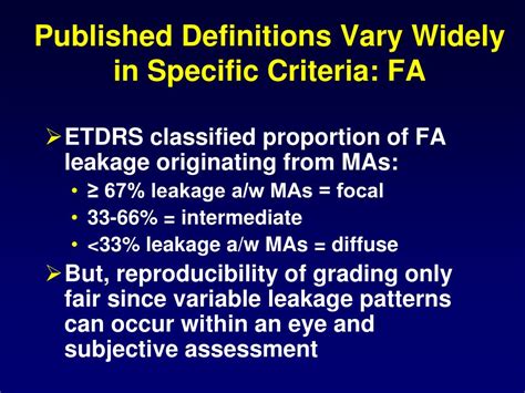 Ppt Diabetic Macular Edema What Is Focal And What Is
