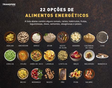 Alimentos energéticos 55 opções para a sua dieta