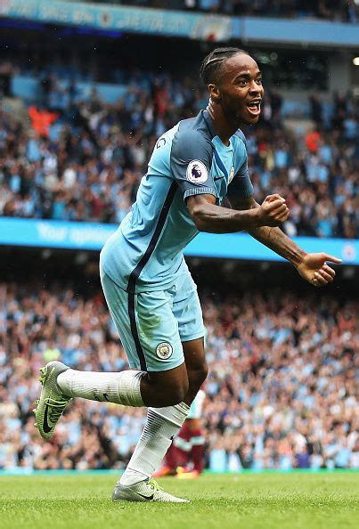 Sterling he's top of the league. Raheem Sterling of Manchester City celebrates scoring his ...