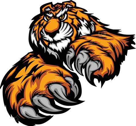Corpo De Mascote Tigre Com Patas E Garras Desenhos Animados Tigres De