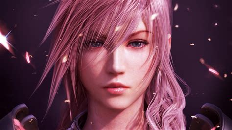 final fantasy lightning digital wallpaper video games claire farron pink hair final fantasy