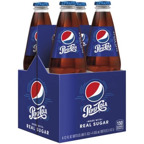 Pepsi Cola Soda Bottles 4 Bottles 12 Fl Oz Kroger