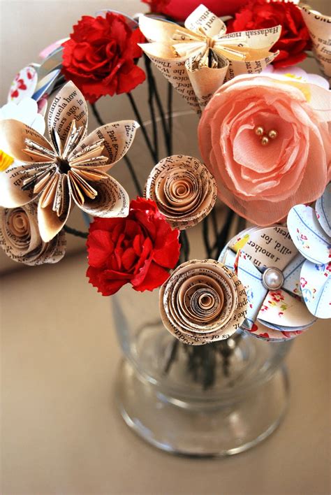 First, assemble a few tissue paper flowers. Denim Days: more handmade paper flowers