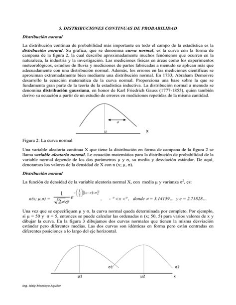 Distribuciones Continuas De Probabilidad