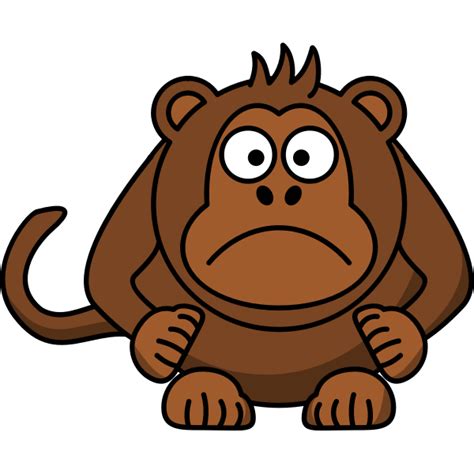 Angry Cartoon Monkey Free Svg