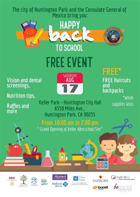 Back To School Resource Fair Familias First