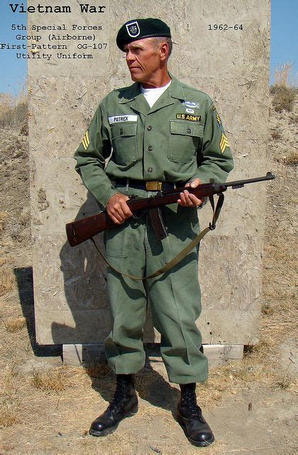Vietnam War 5th Special Forces Group Og 107 Utility Uniform Flickr