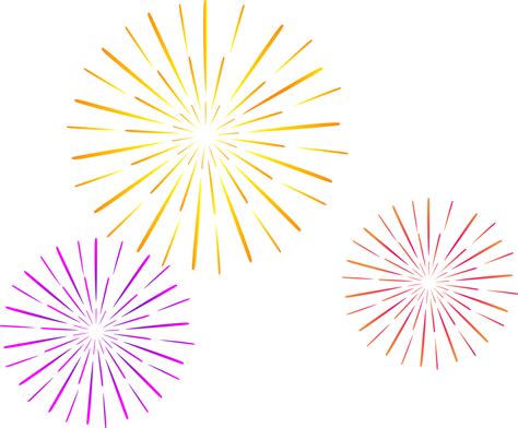 New Years Eve Fireworks Clipart With Transparent