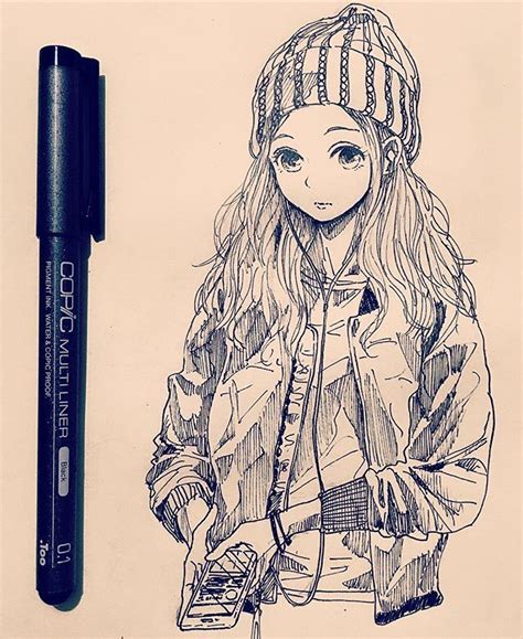 I can't ink if my life depended on it... | Anime art, Sketches, Anime
